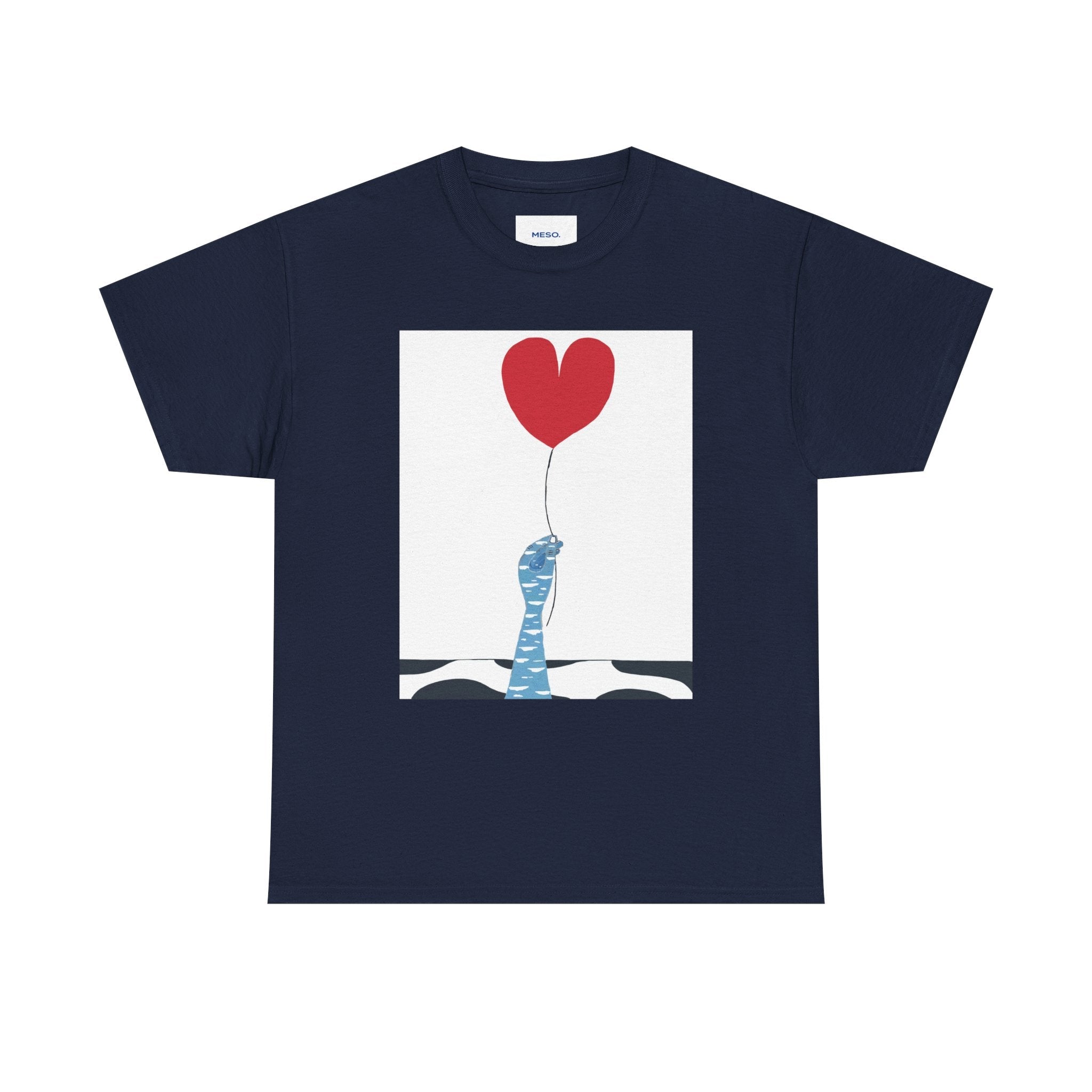 Meso T-Shirt \ɛm\ Bleu Avant porté