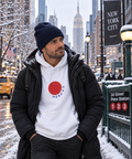 Meso 2.0 Hoodie Rond Rouge Blanc
