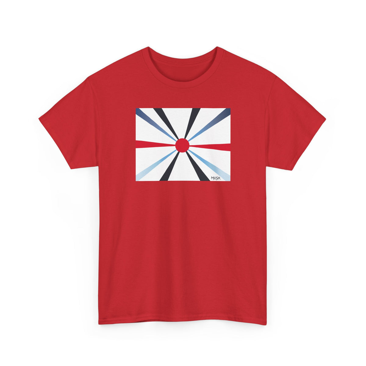 Meso. T-Shirt Éclat de Lumière Rouge