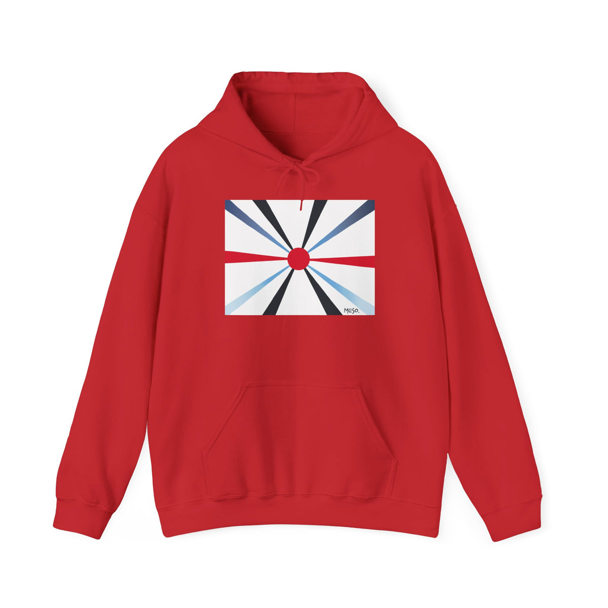 Meso. Hoodie Éclat de Lumière Rouge