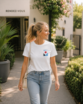 Meso. T-Shirt blanc TRAVERSÉE petit format