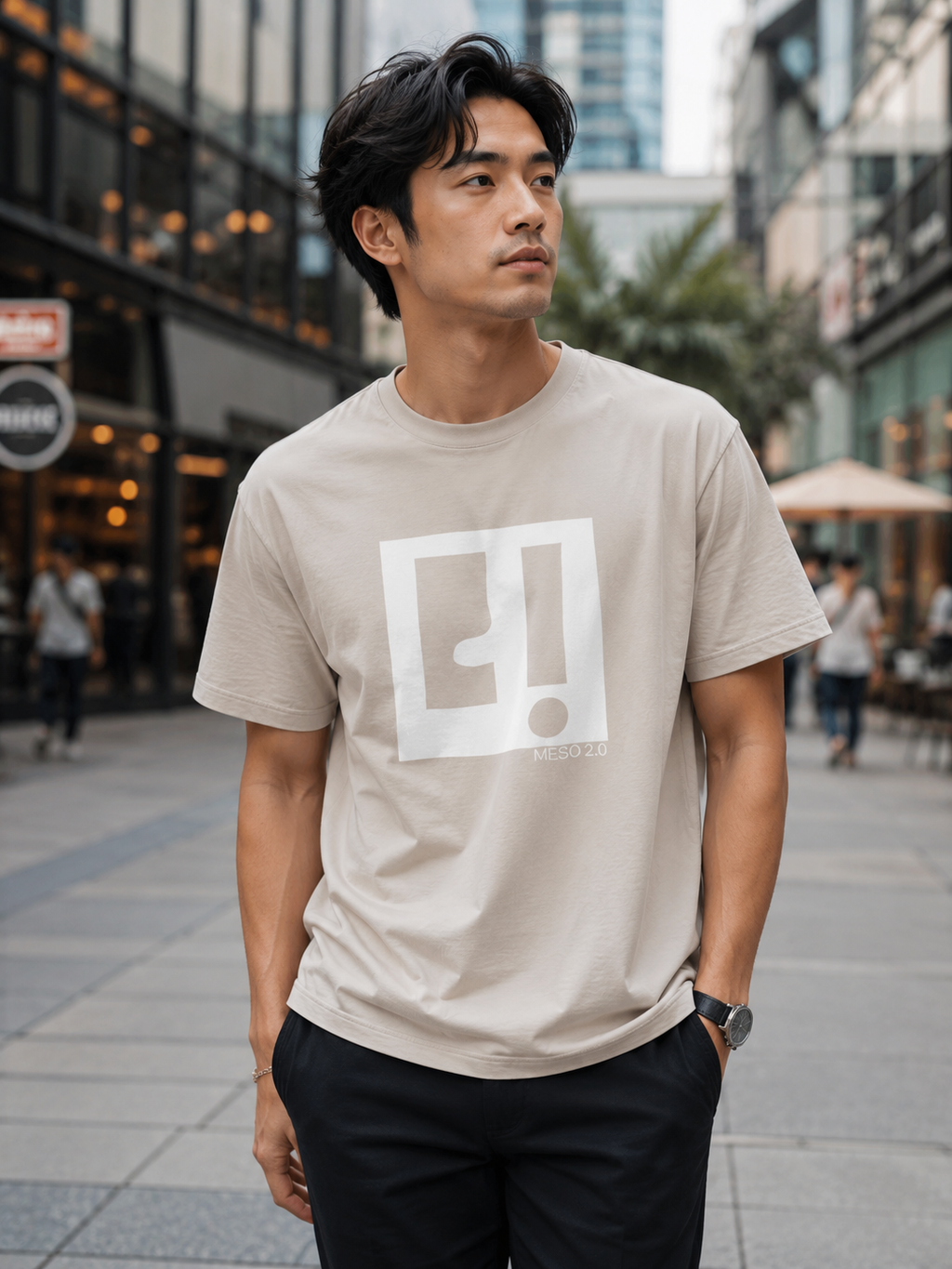 Meso 2.0 T-shirt L-02021 Avec cadre blanc