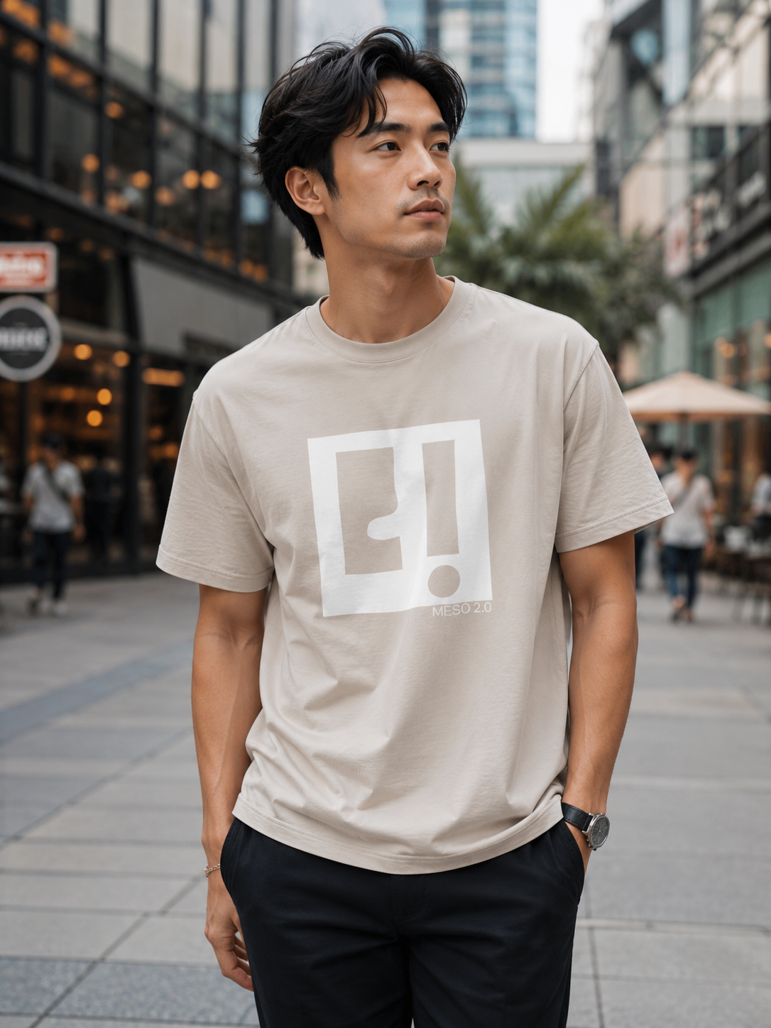 Meso 2.0 T-shirt L-02021 Avec cadre blanc