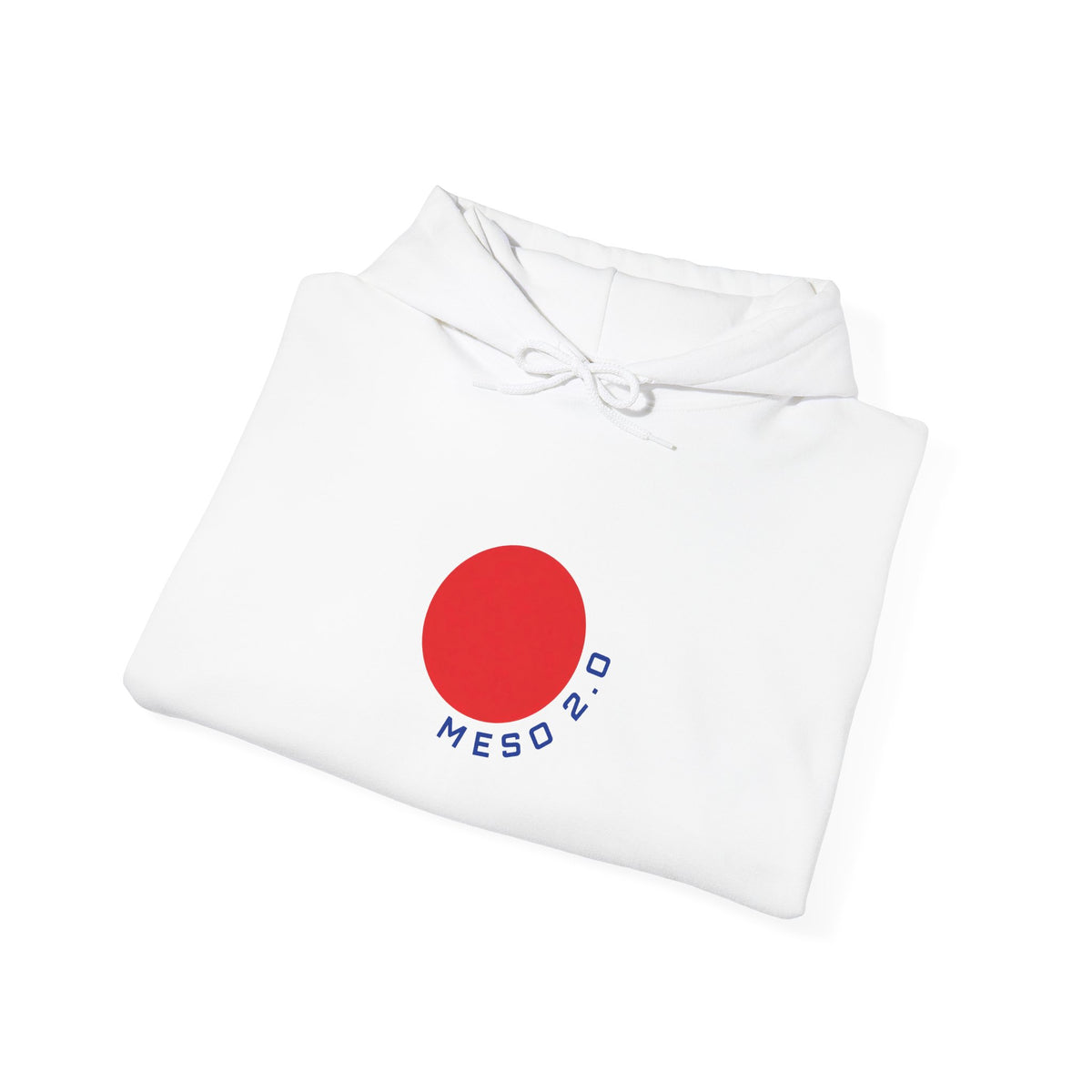 Meso 2.0 Hoodie Rond Rouge Blanc