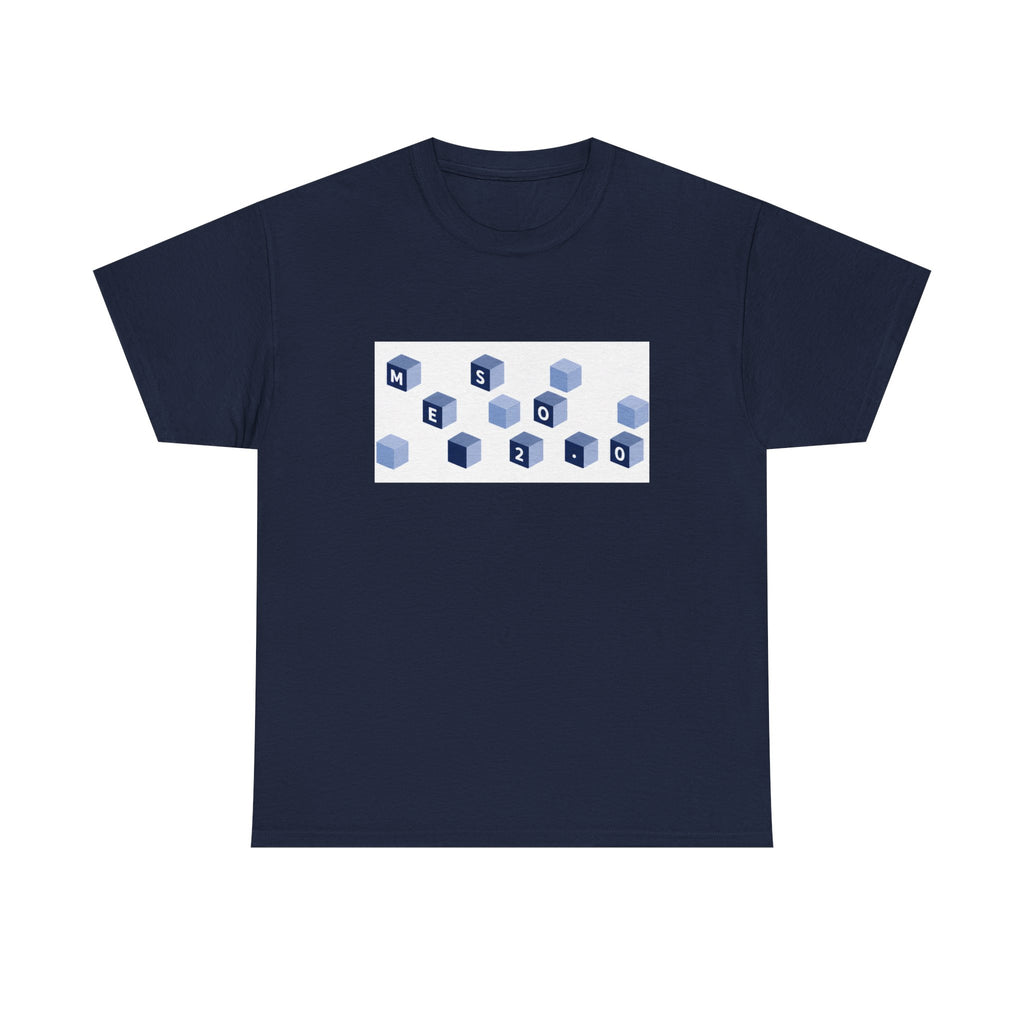 T-Shirt Meso 2.0 bleu Cubes