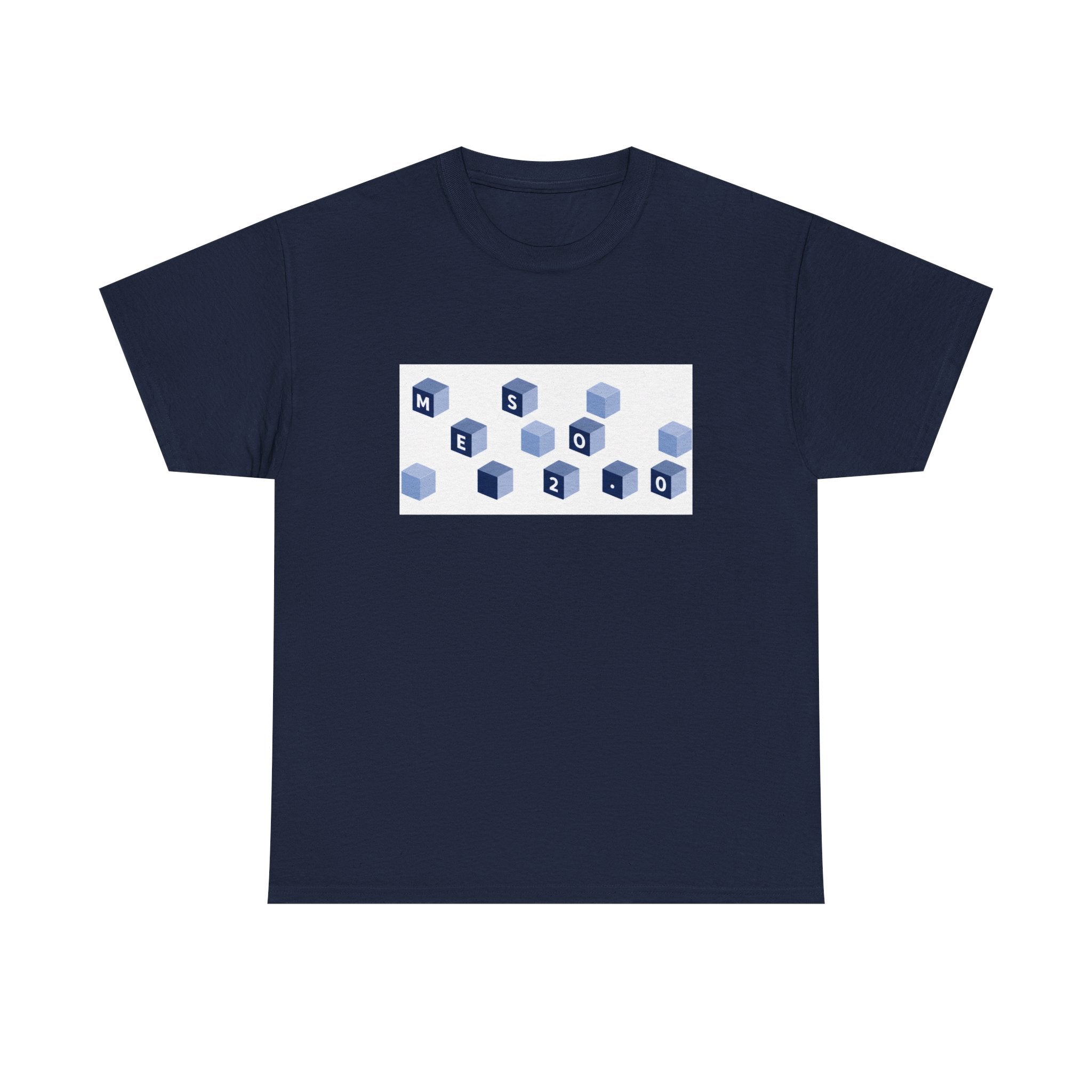 T-Shirt Meso 2.0 bleu Cubes